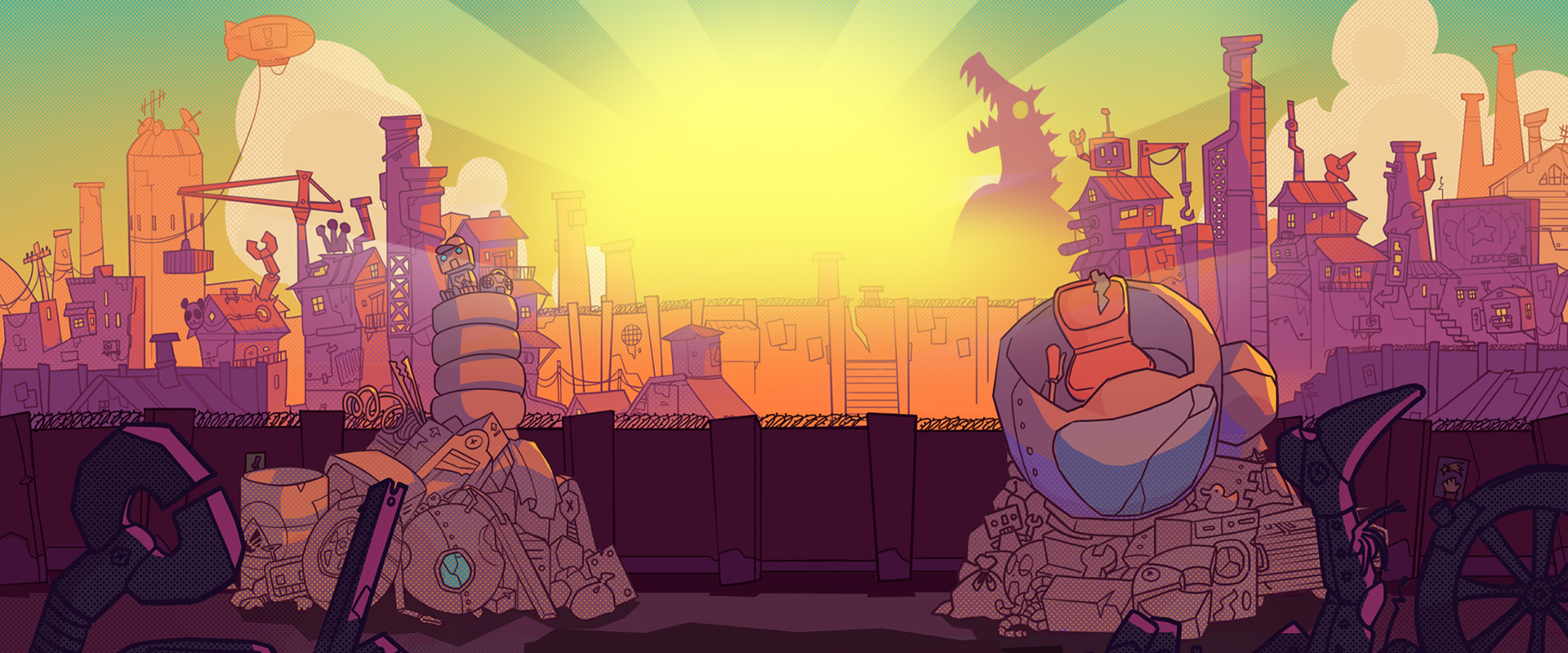 Bubblegum and Robo Background